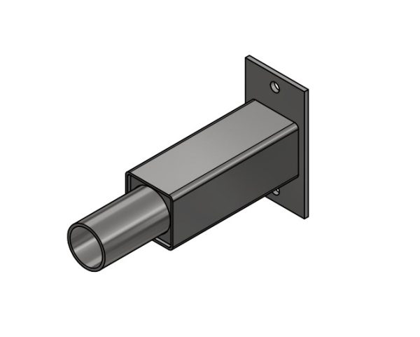 side mount bracket end